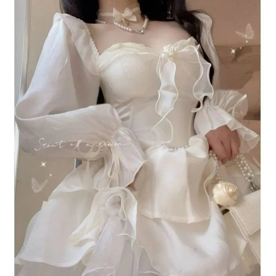 Kinky Cloth Long Sleeve Mini Fairy Dress