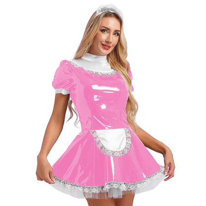 Kinky Cloth Pink B / S Maid Lolita Cosplay Costumes