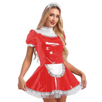 Kinky Cloth Red B / S Maid Lolita Cosplay Costumes