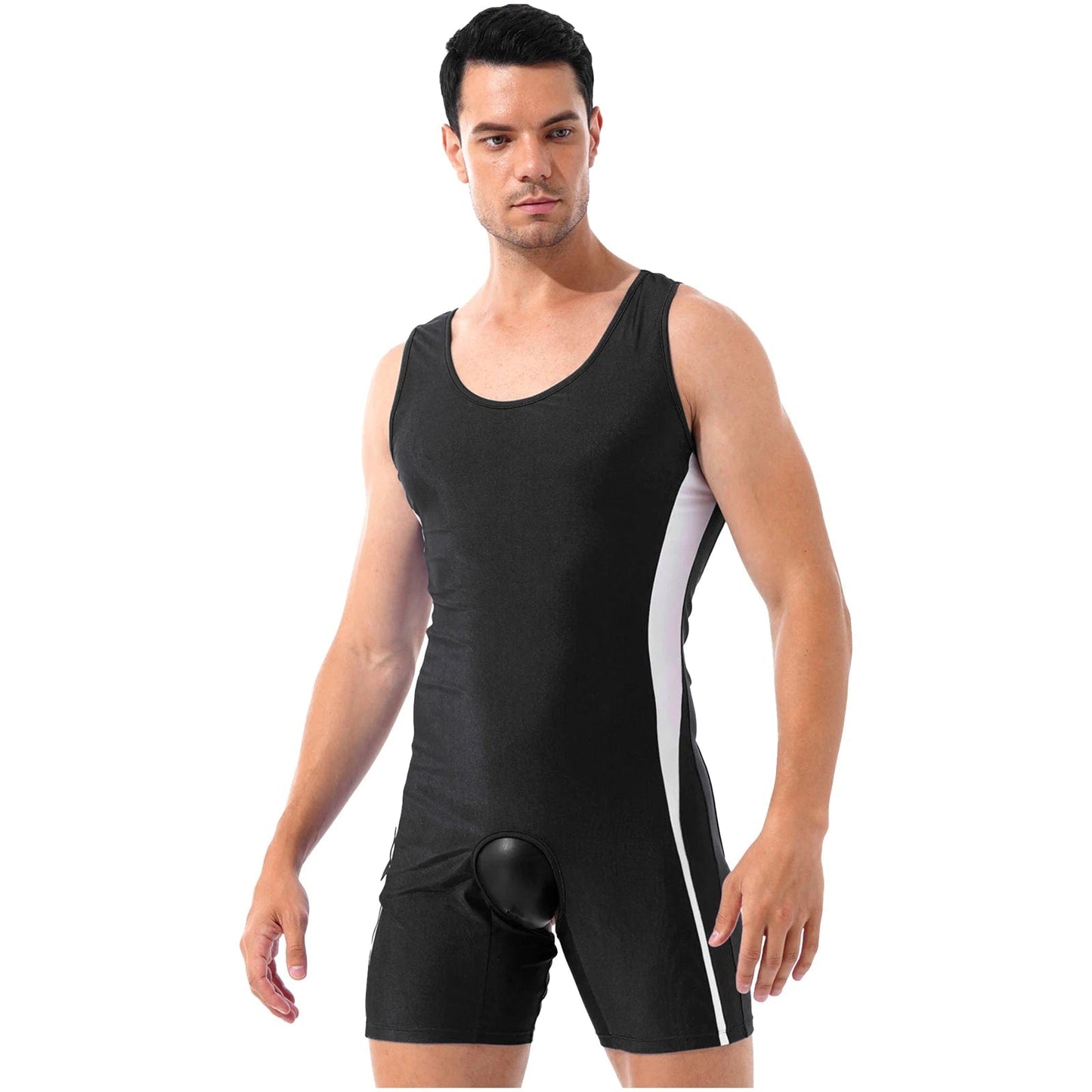 Kinky Cloth Black / M Mens Crotchless Open Butt Jumpsuit