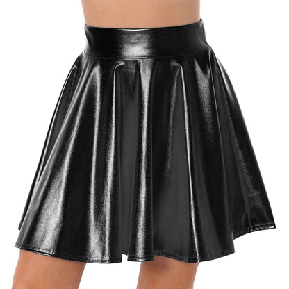 Kinky Cloth Black B / S Metallic Shiny Camisole Skirt Sets