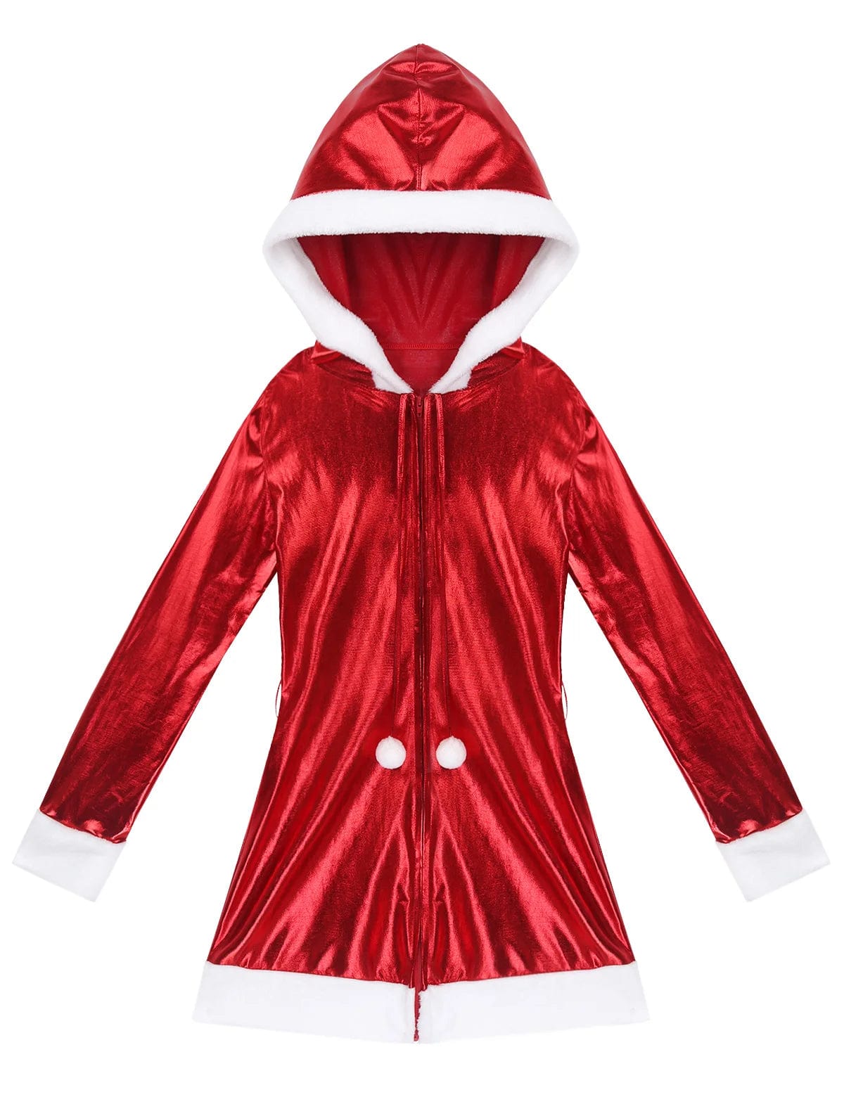 Kinky Cloth Mrs. Santa Shiny Metallic Dress
