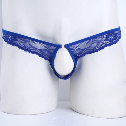 Kinky Cloth Open Penis Lingerie Lace Panties