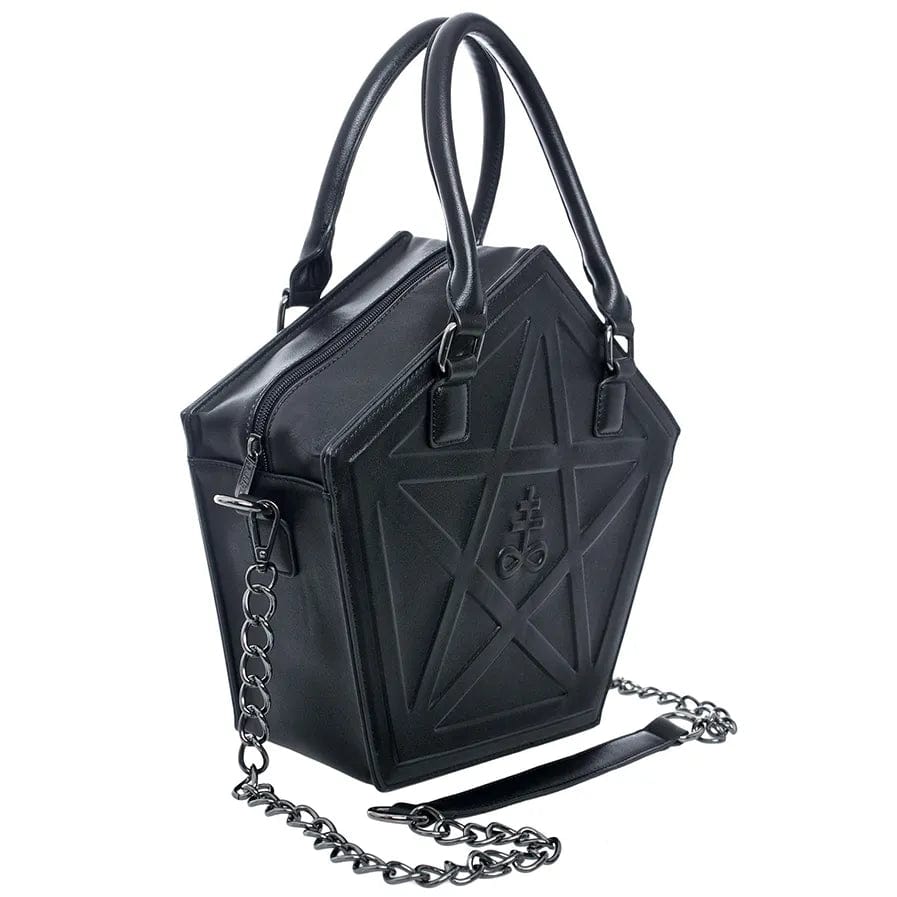 Kinky Cloth Black / (30cm<Max Length<50cm) Pentagram Gothic Shoulder Bag