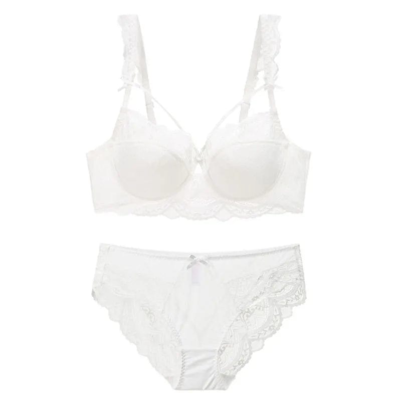 Kinky Cloth White / 95C Push-up Brassiere And Panty Set