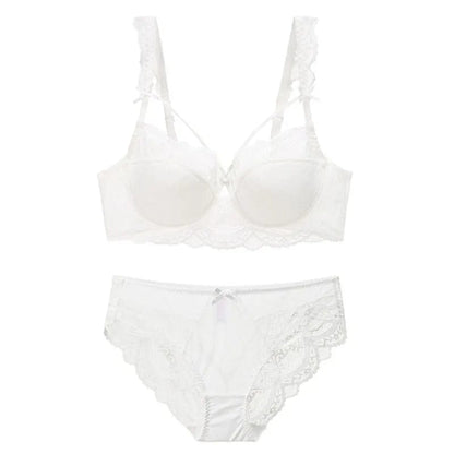 Kinky Cloth White / 95C Push-up Brassiere And Panty Set