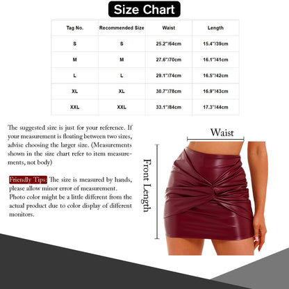 Kinky Cloth Ruched High Waist Mini Skirt