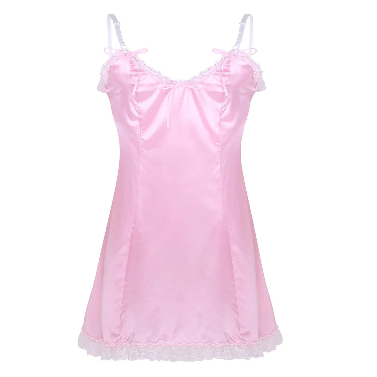 Kinky Cloth Pink / M Satin Male Nightdress