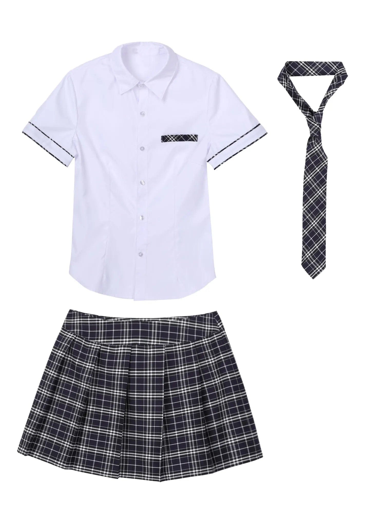 Kinky Cloth Navy Blue / S School Girl Uniform