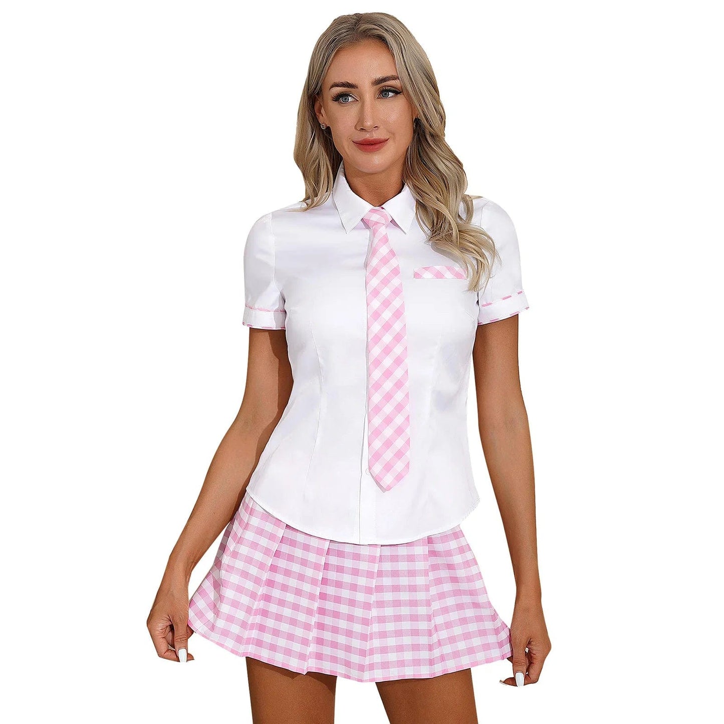 Kinky Cloth Pink / S School Girl Uniform