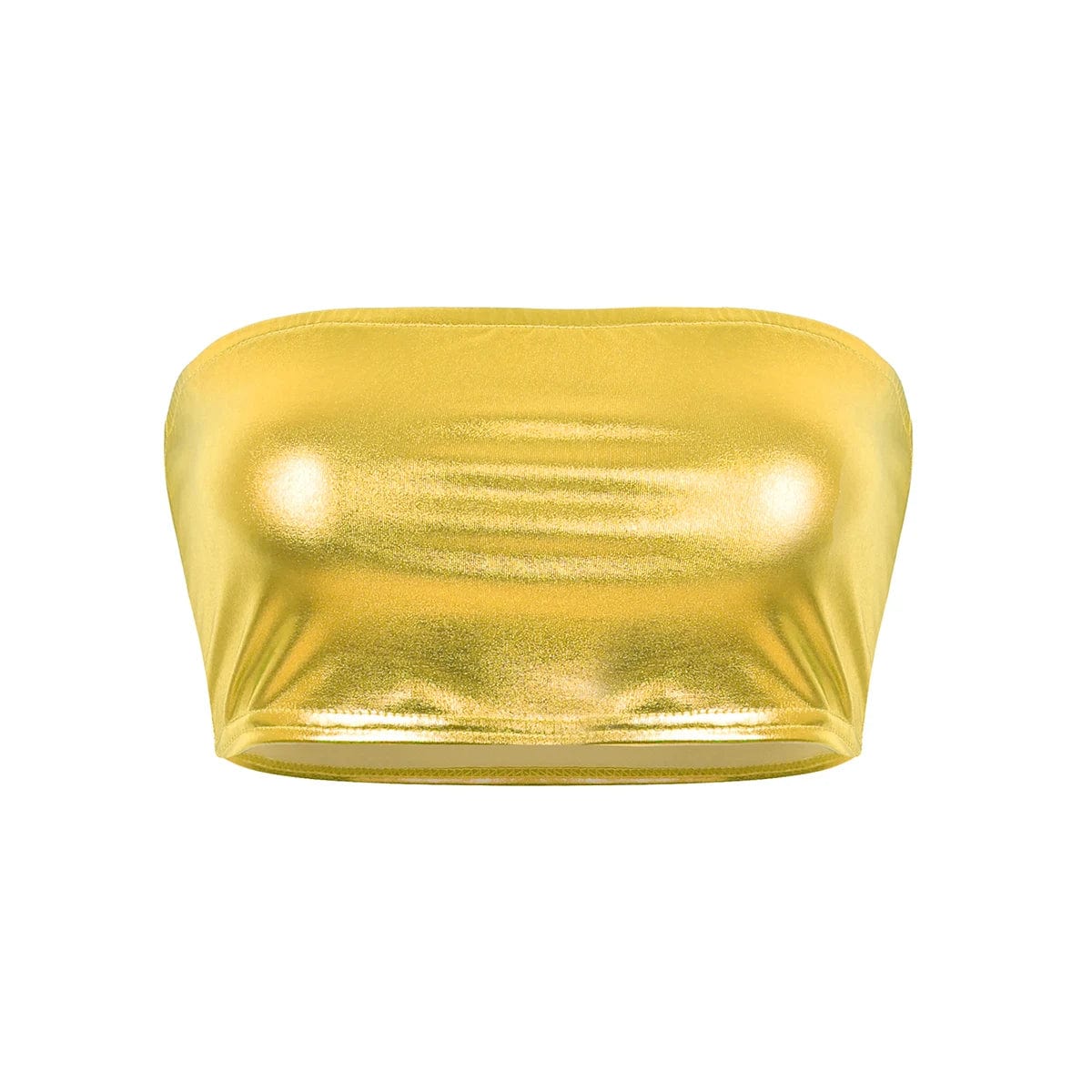 Kinky Cloth Gold / M Shiny No-Padded Bandeau