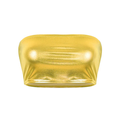 Kinky Cloth Gold / M Shiny No-Padded Bandeau