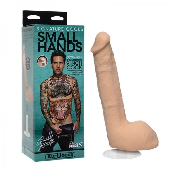 Doc Johnson Dildos Signature Cocks Small Hands 9 Inch Ultraskyn Cock With Removable Vac-u-lock Suction Cup Vanilla