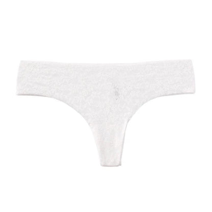 Kinky Cloth White - Plain / M / CHINA | 1pc Ultrathin Lace Thong Panties