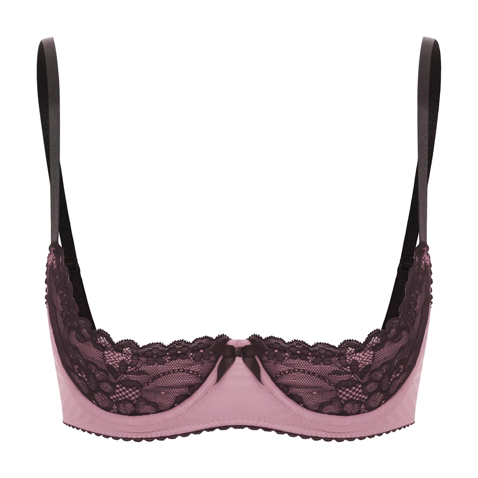 Kinky Cloth Pink / AA Underwire Half Cup Lace Bra