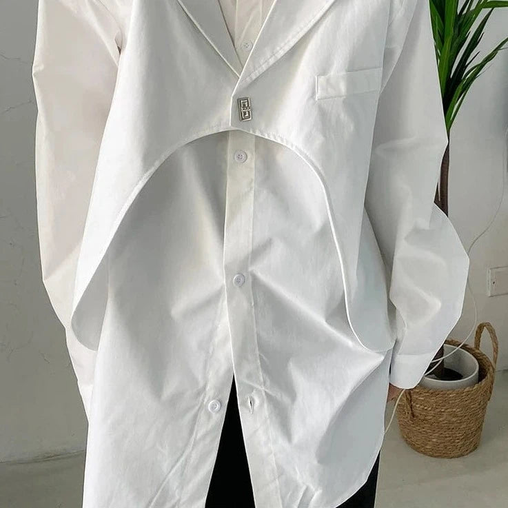 Kinky Cloth White / M White Irregular Big Size Top