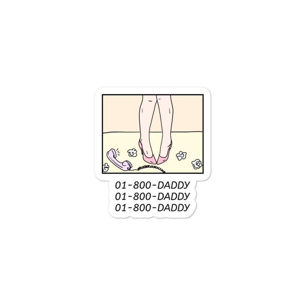 Kinky Cloth 4x4 1-800-Daddy Sticker
