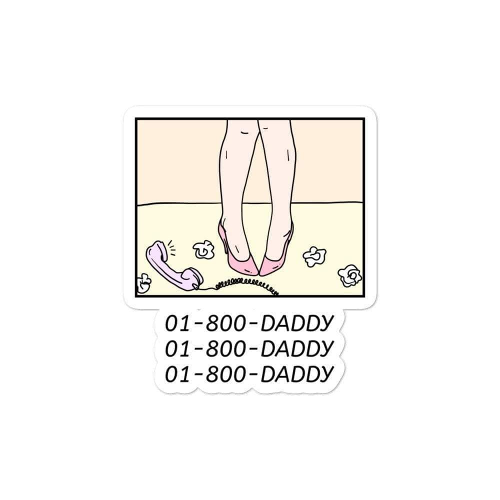 Kinky Cloth 5.5x5.5 1-800-Daddy Sticker