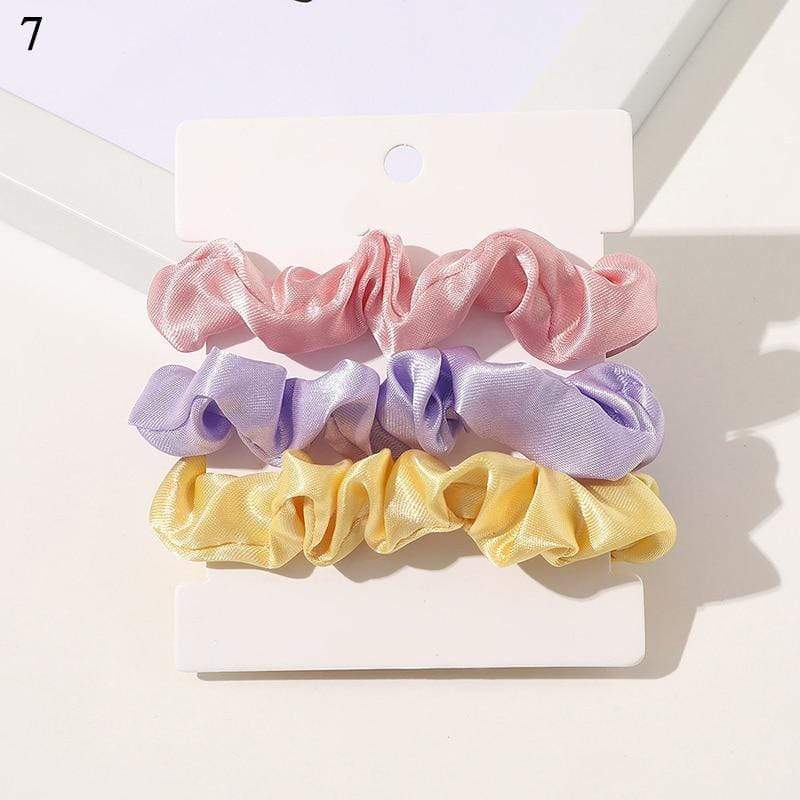 Kinky Cloth 200000395 Pastel Colors - 2 1 Set Candy Color Hair Ties