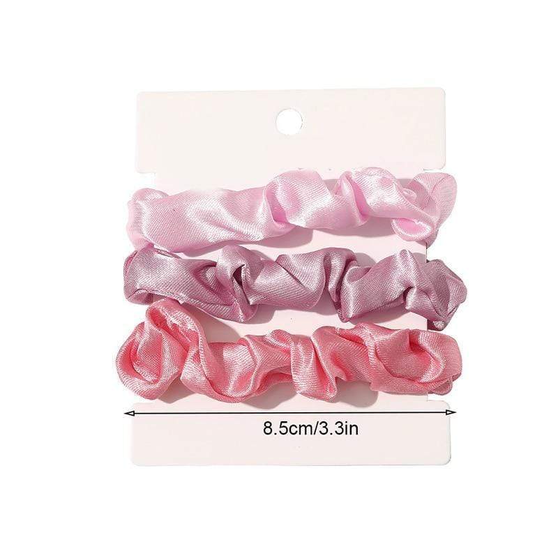 Kinky Cloth 200000395 Satin - 3 1 Set Candy Color Hair Ties