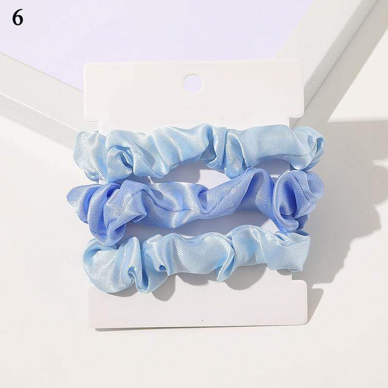 Kinky Cloth 200000395 Shades of Blue 1 Set Candy Color Hair Ties