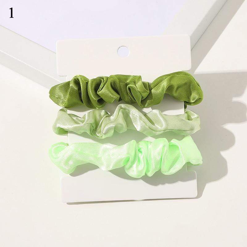 Kinky Cloth 200000395 Shades of Green 1 Set Candy Color Hair Ties