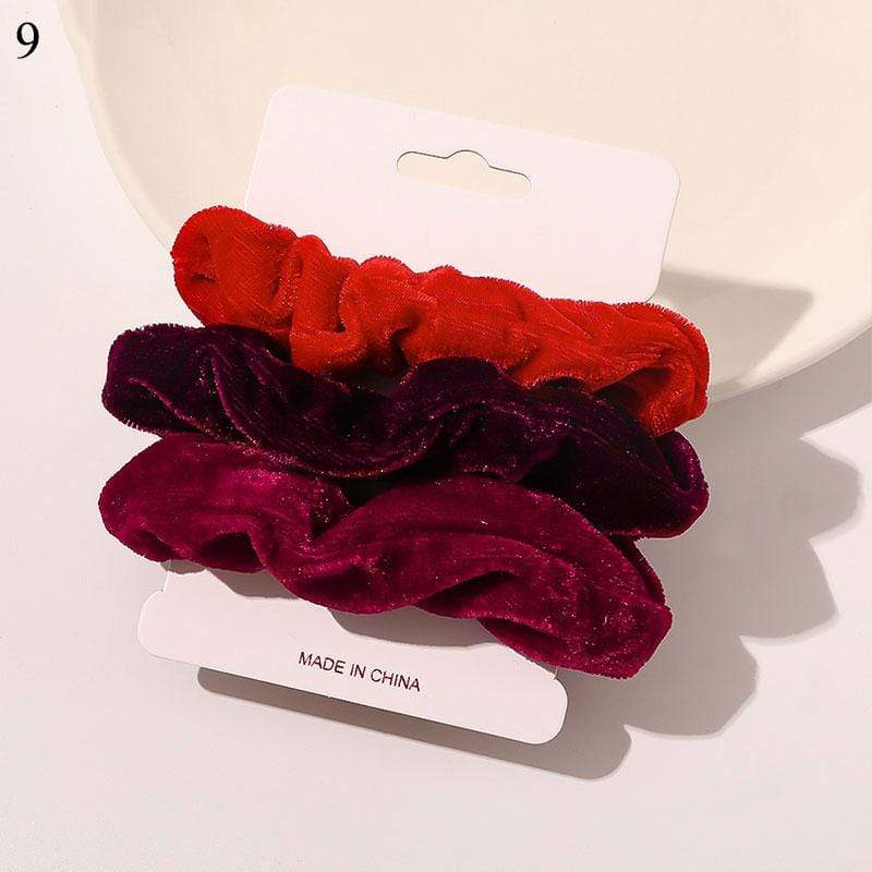 Kinky Cloth 200000395 Velvet - 2 1 Set Candy Color Hair Ties
