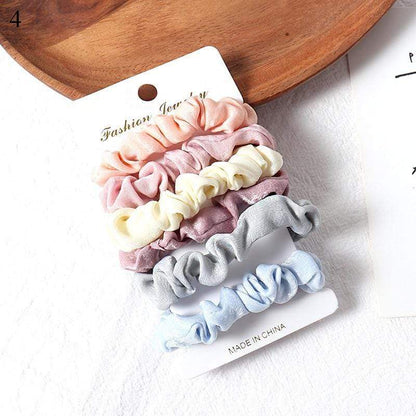 Kinky Cloth 200000395 Velvet Pastel Colors 1 Set Candy Color Hair Ties