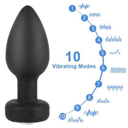 Kinky Cloth 10 Frequency Butt Plug Vibrator