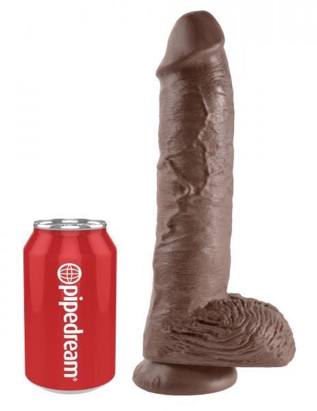 Pipedream Products Dildos 10 Inches C*ck Balls - Brown