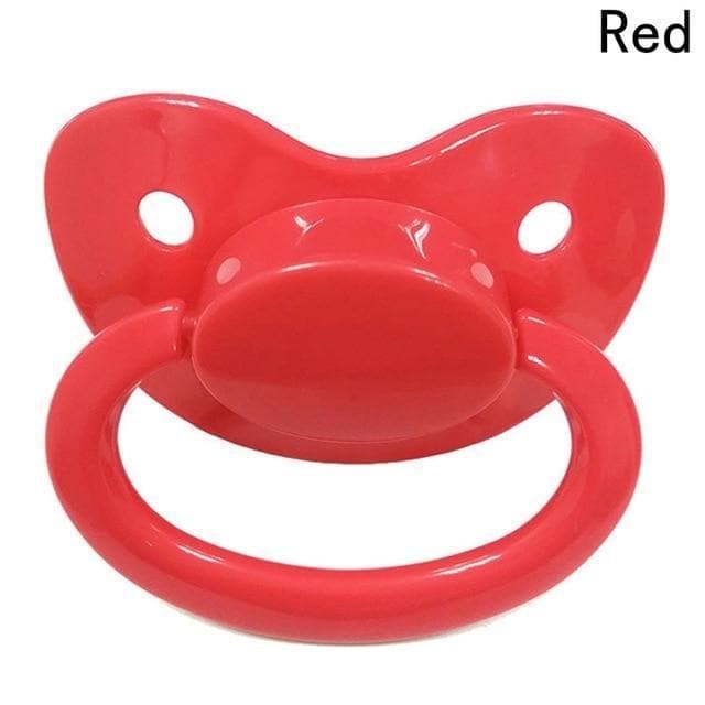 Kinky Cloth Red ABDL Adult Pacifier Binkie