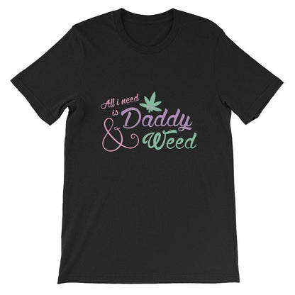Kinky Cloth Crop Top All I Need Is Daddy/Mommy And Weed Top