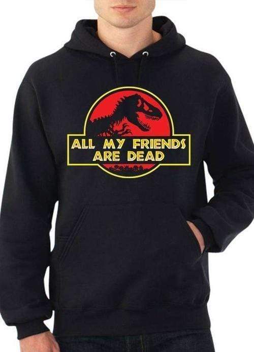 Scorpius Top Large ALL MY FRIENDS ARE DEAD Hoodie Black
