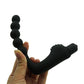 Anal Beads Silicone Vibrator Plug with Clitoris Stimulator