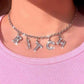 Angel Crystal Letter Necklace