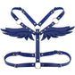 Kinky Cloth Harnesses blue Angel Wing Harness