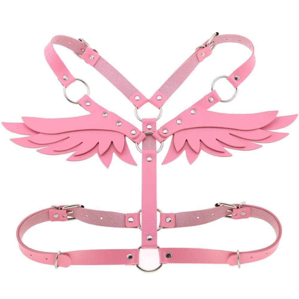 Kinky Cloth Harnesses pink Angel Wing Harness