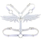 Kinky Cloth Harnesses white Angel Wing Harness
