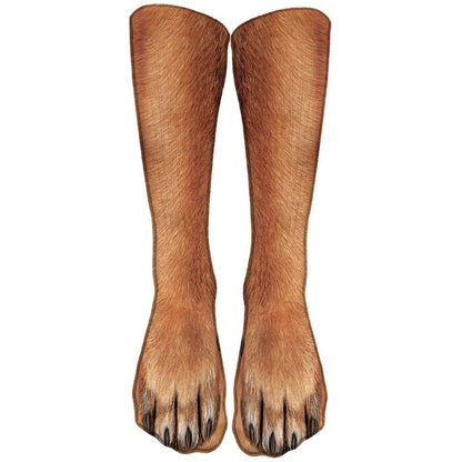 Kinky Cloth 200000866 Style12 / 40CM Animal Paw Printed High Ankle Socks