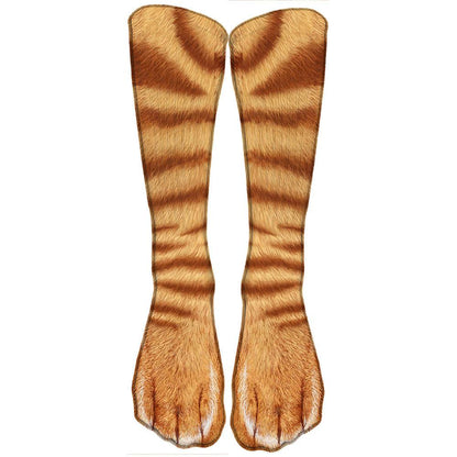 Kinky Cloth 200000866 Style8 / 40CM Animal Paw Printed High Ankle Socks