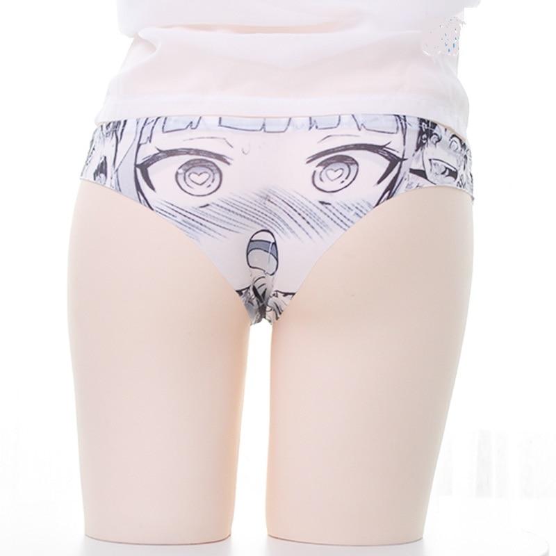 Kinky Cloth 200001799 Gray Anime Print Ice Silk Panties