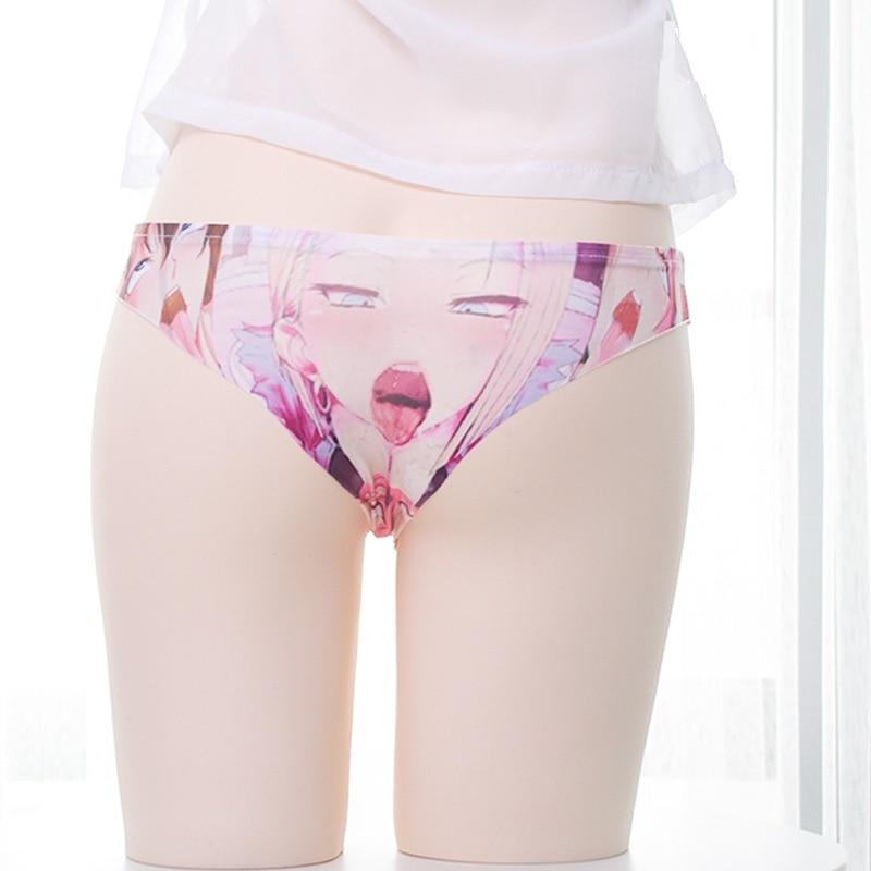 Kinky Cloth 200001799 Pink Anime Print Ice Silk Panties