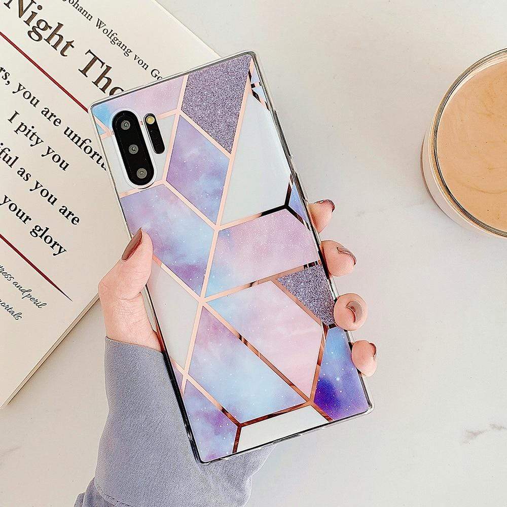 Kinky Cloth 380230 Light Violet / For Note 10 Pro Artistic Geometric Marble Samsung Case
