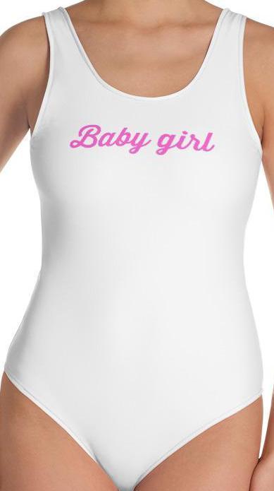 Kinky Cloth Bodysuit XS / Pink Font Baby Girl Bodysuit