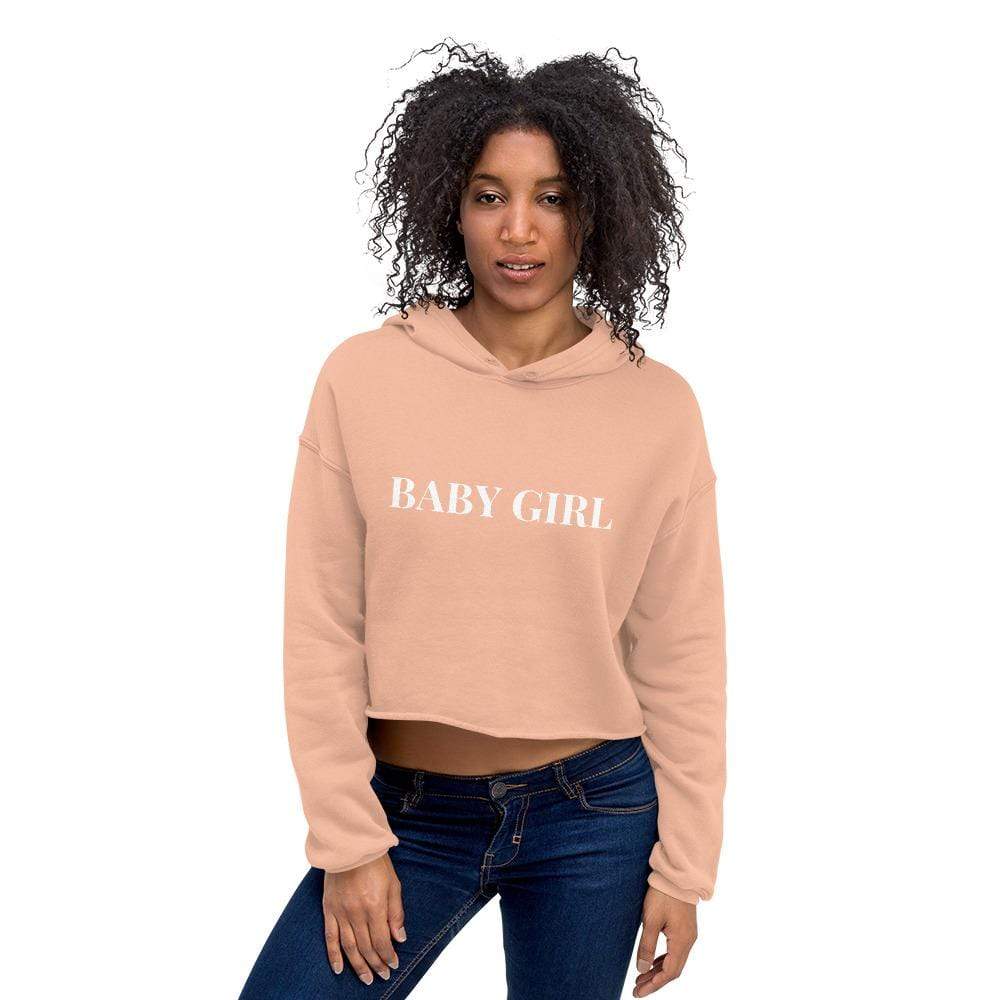 Kinky Cloth Peach / S Baby Girl Crop Hoodie