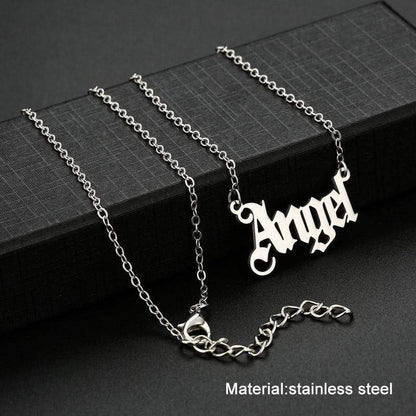 Kinky Cloth Jewelry & Watches angel silver Babygirl Necklace