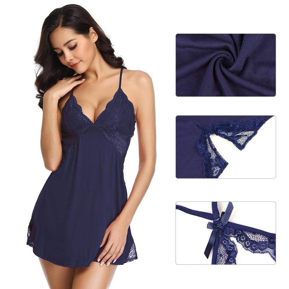 Backless Mini Night Gown
