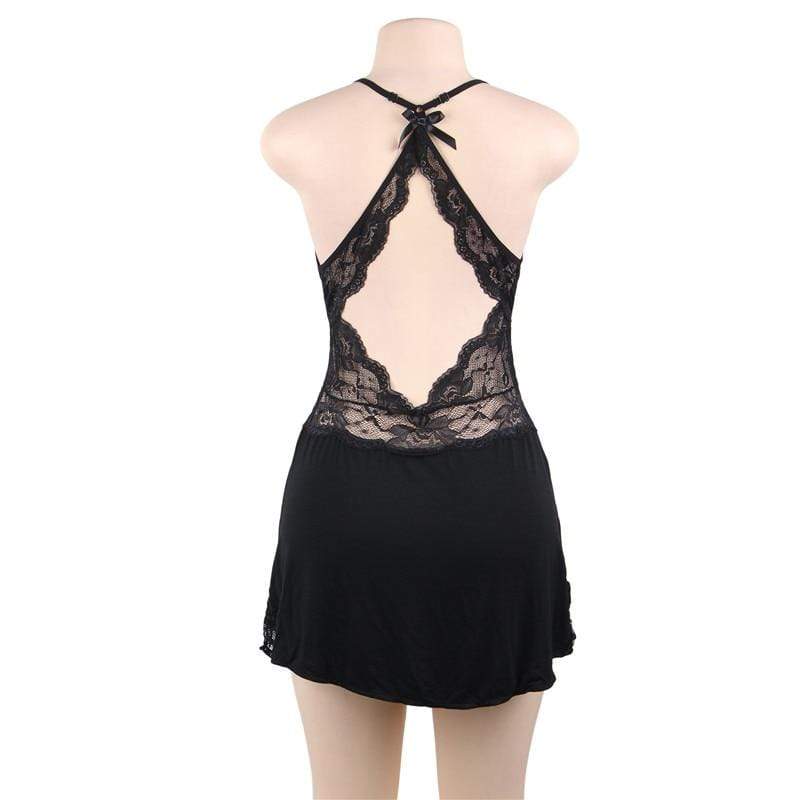 Backless Mini Night Gown