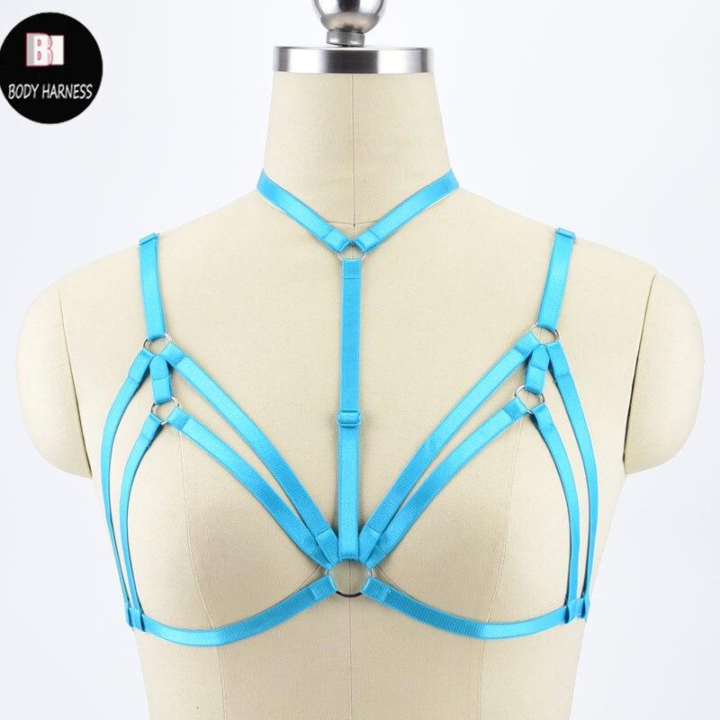 Kinky Cloth Harnesses O0489 / One Size BDSM Bra Harness