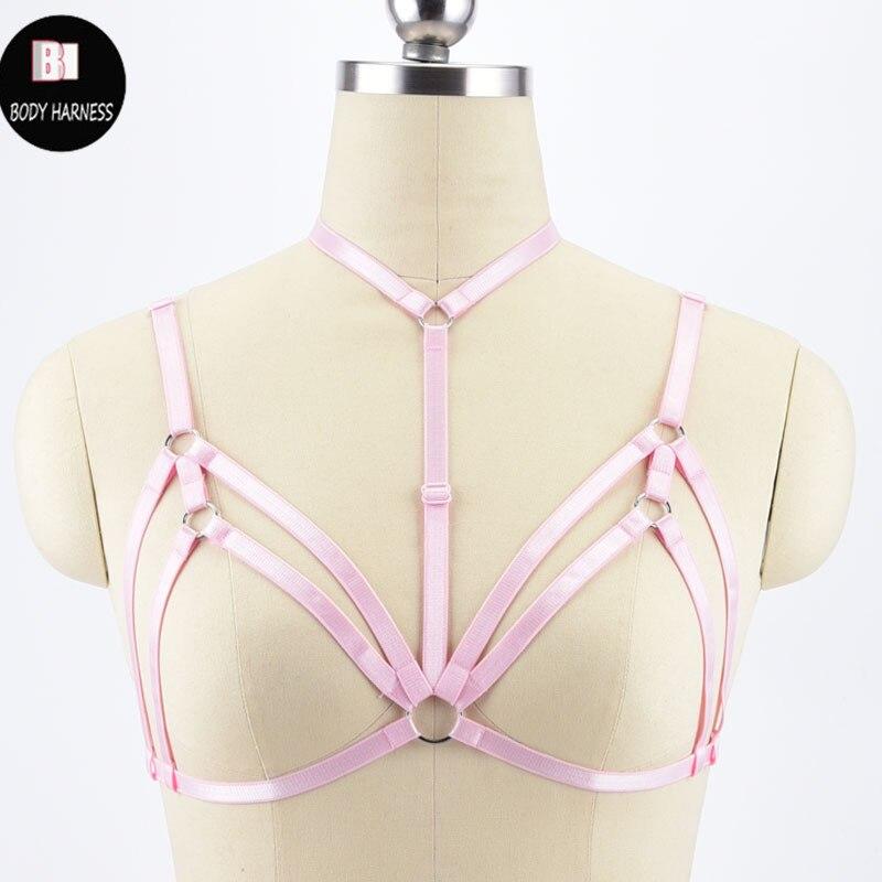 Kinky Cloth Harnesses O0499 / One Size BDSM Bra Harness